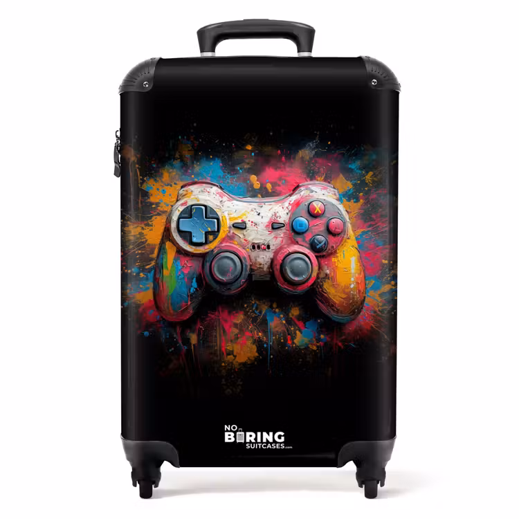 Suitcase - Game controller covered in paint — 1