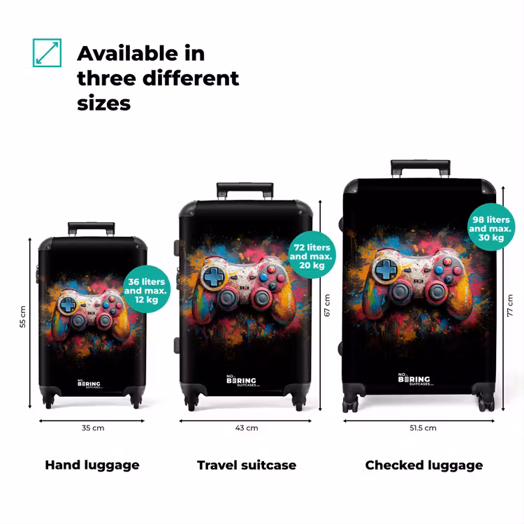 Suitcase - Game controller covered in paint — 3
