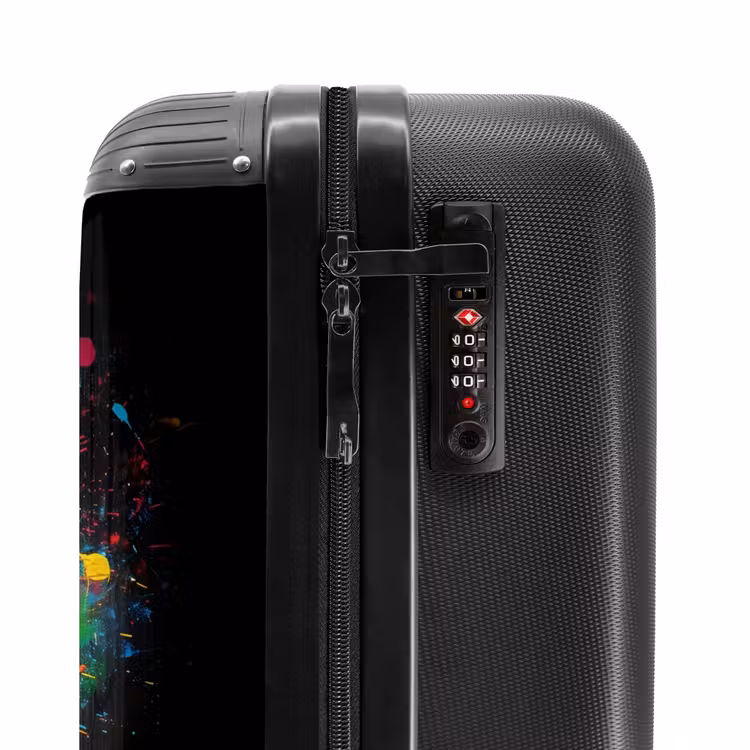 Suitcase - Orange basketball amid paint splatters — 6