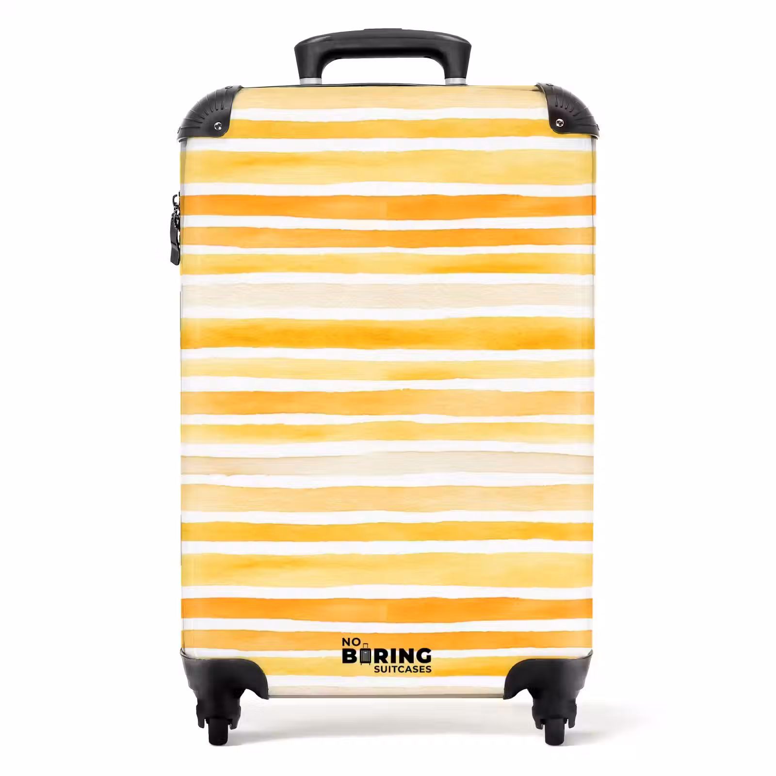 Suitcase - Stripes pattern yellow — 1