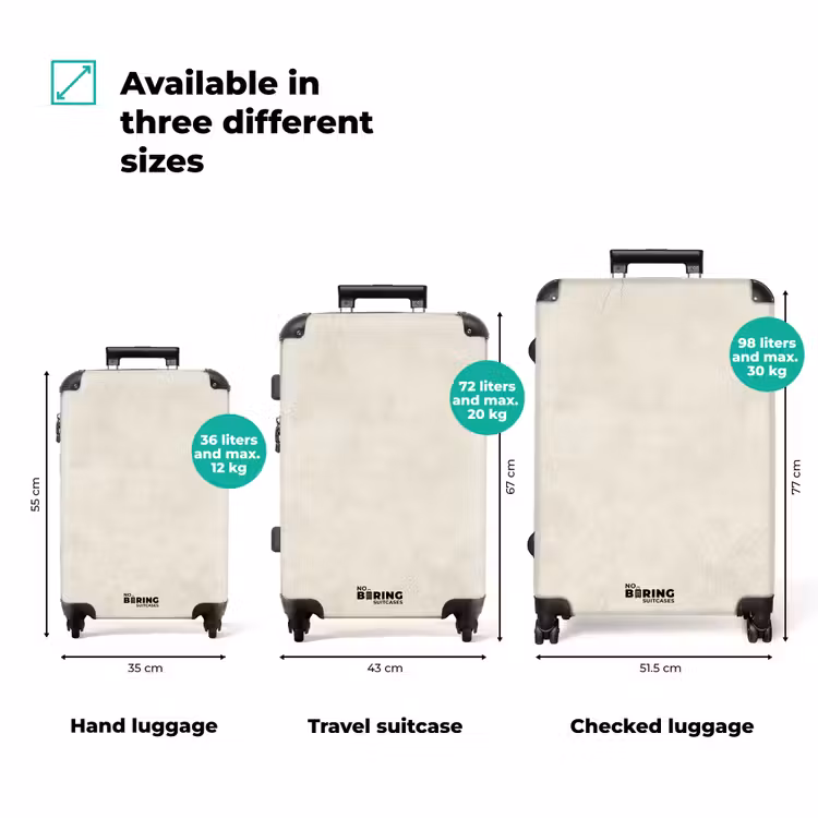 Suitcase - Cream - Smooth - Concrete — 3