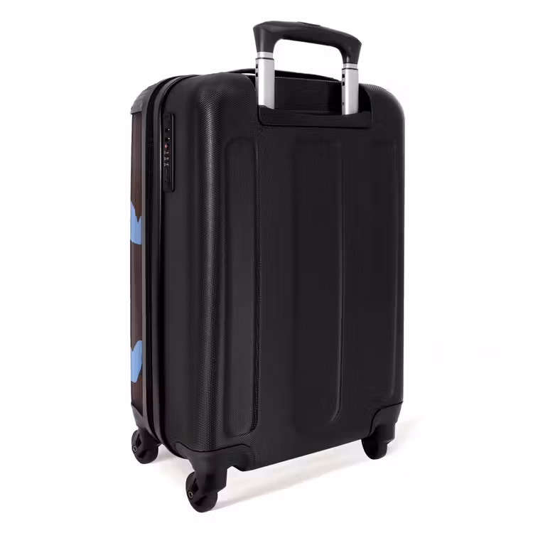 Suitcase - Dark brown background with heart-like shapes — 4