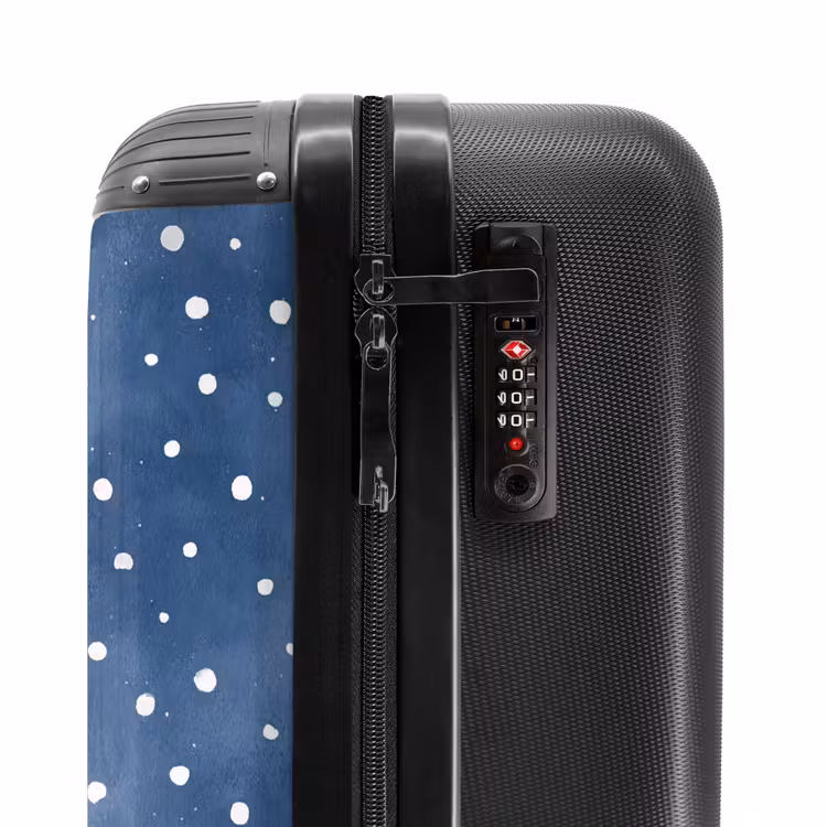 Suitcase - Dots pattern blue — 6
