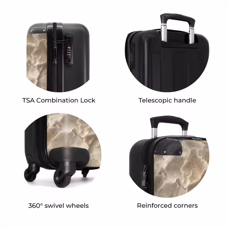 Suitcase - Fan textures - Beige - Fiber texture — 8