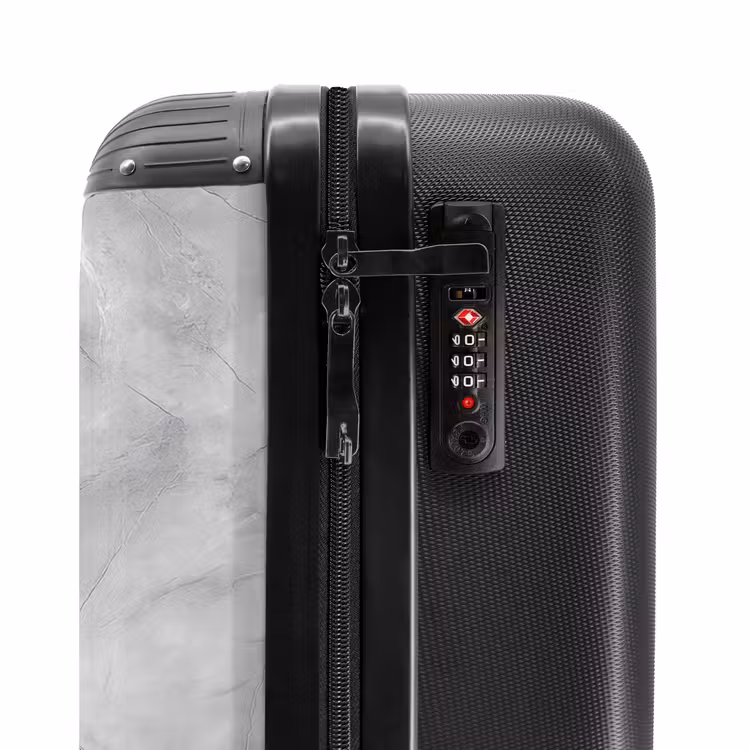 Suitcase - Gray - Marble - Matte — 6