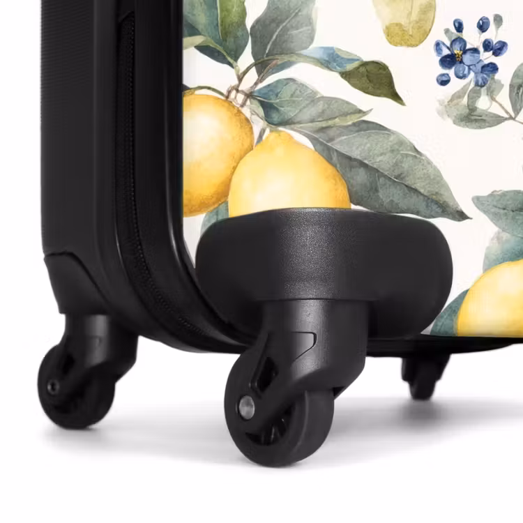 Suitcase - Lemon with blossom pattern — 7