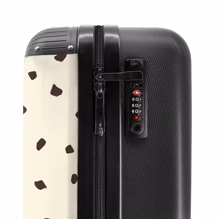 Suitcase - Light cream background with brown spots — 6