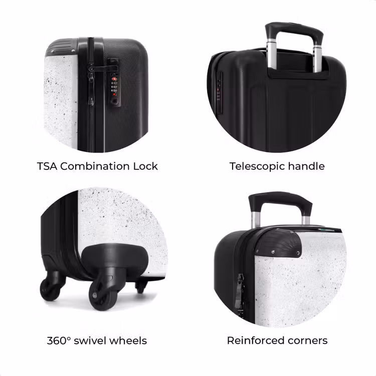 Suitcase - Light gray - Concrete texture - Subtle — 8
