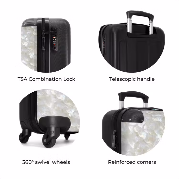 Suitcase - Pearl Gloss - White - Shell — 8