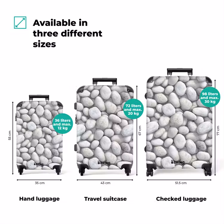 Suitcase - Rhinestones - Gray - Oval — 3