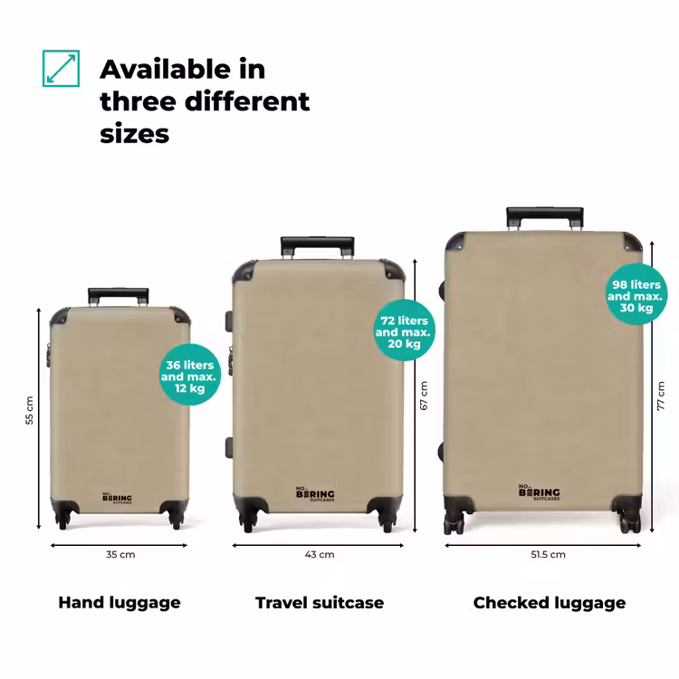 Suitcase - Sand color - Granular texture - Concrete — 3