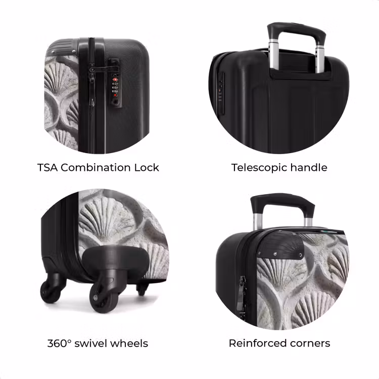 Suitcase - Sand - Shell Shape - Gray — 8