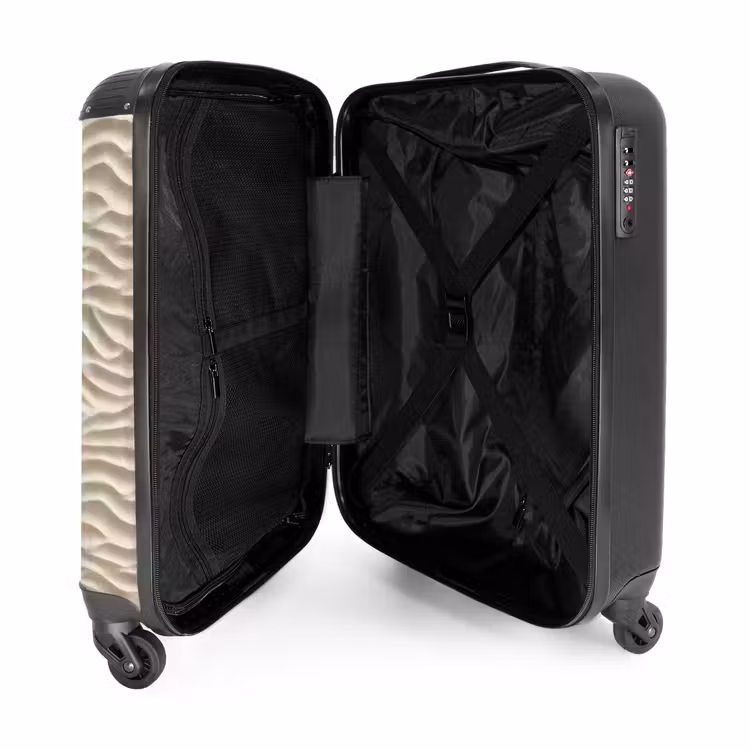 Suitcase - Sand - Waves - Beige — 5