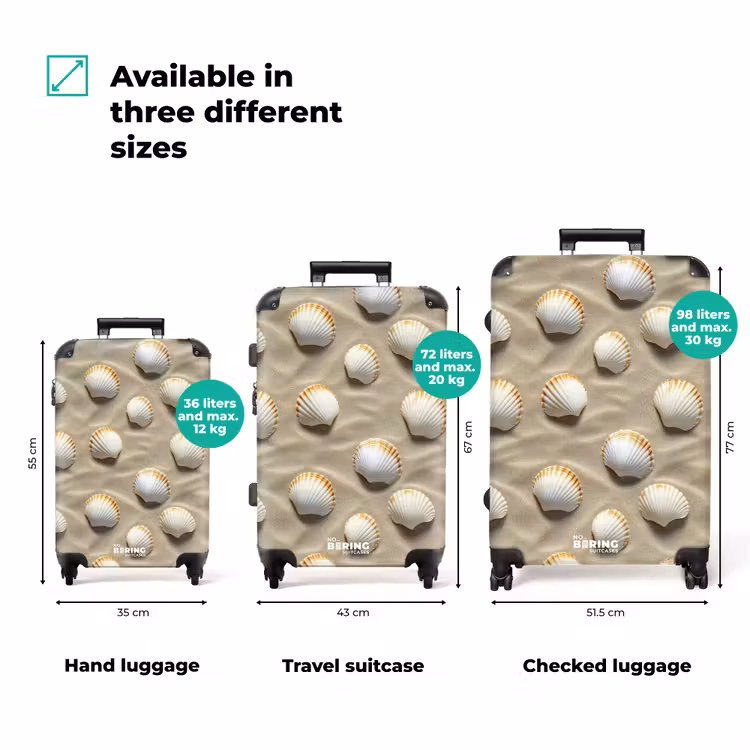 Suitcase - Shells - Sand - Maritime — 3