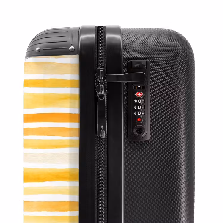 Suitcase - Stripes pattern yellow — 6