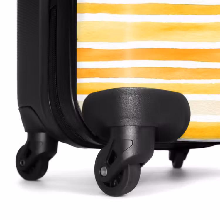 Suitcase - Stripes pattern yellow — 7