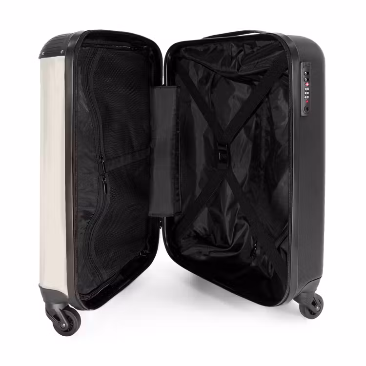 Suitcase - Whale in pastel beige colors — 5