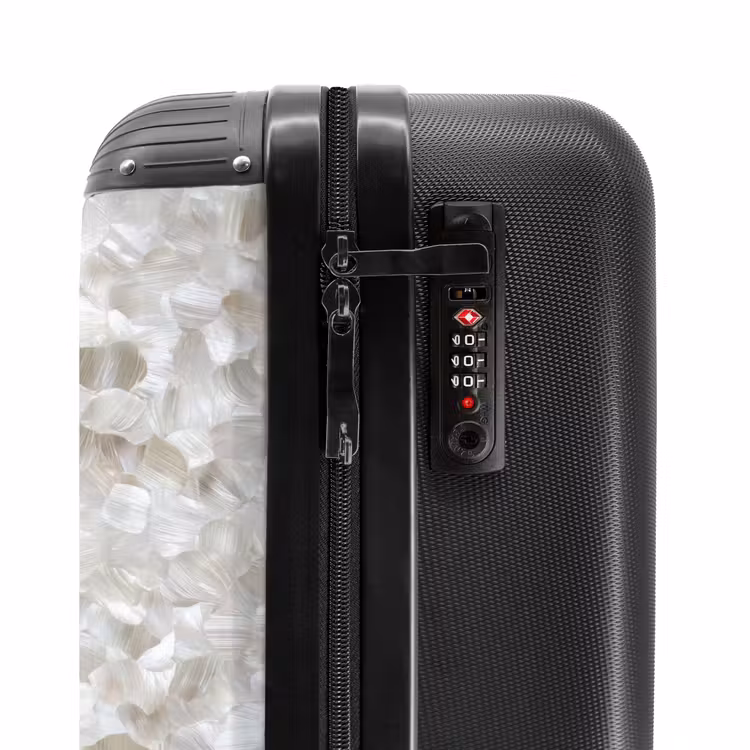 Suitcase - White - Brush strokes - Relief effect — 6