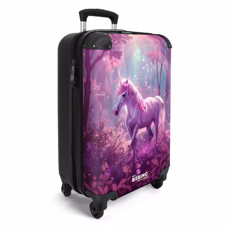 Suitcase - Unicorn Surrounded by Purple Nature — 2