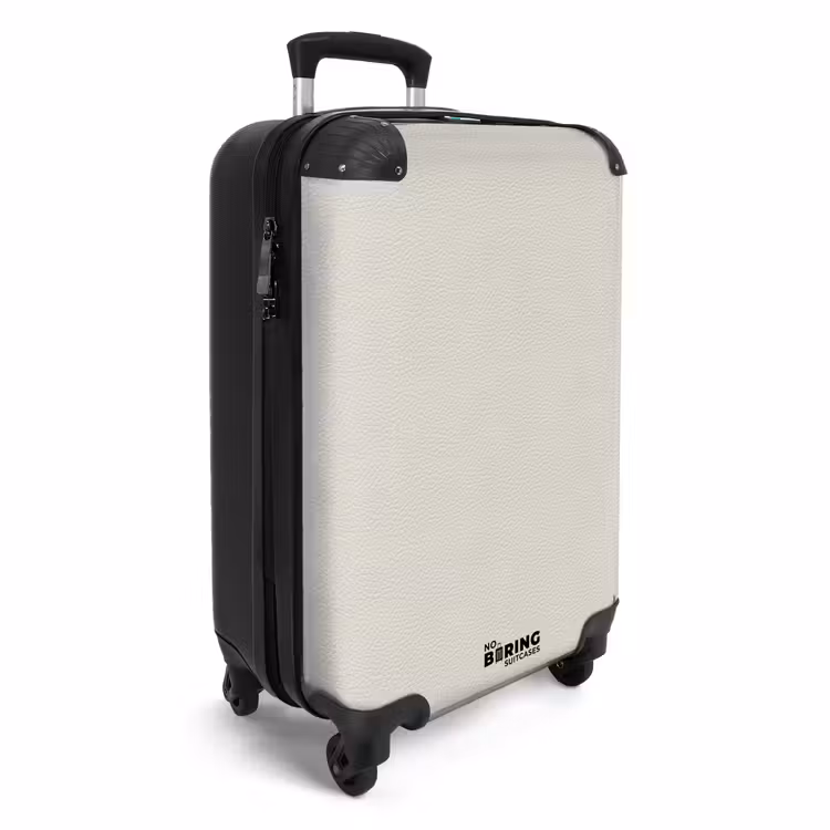 Suitcase - Wit leer patroon — 2