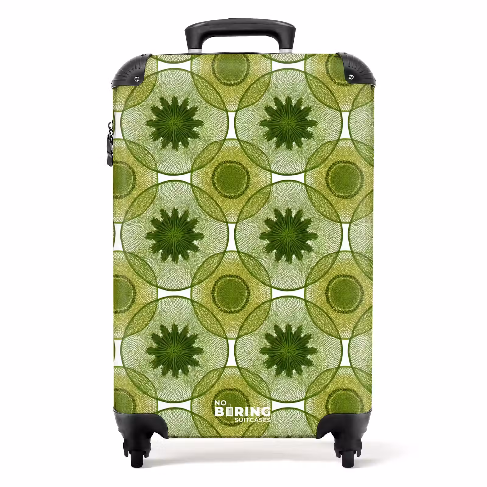 Suitcase - Circles - Pattern - Green — 1