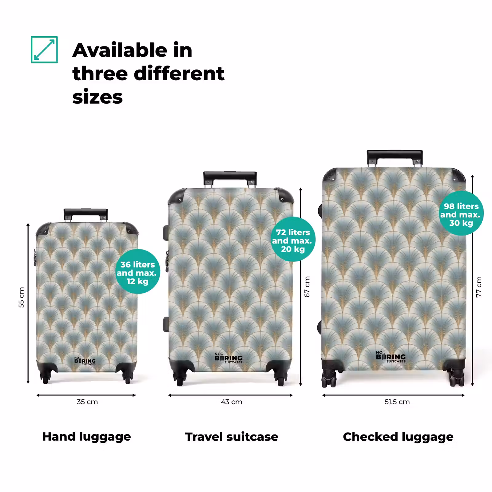 Suitcase - Fan - Classic - Blue — 1