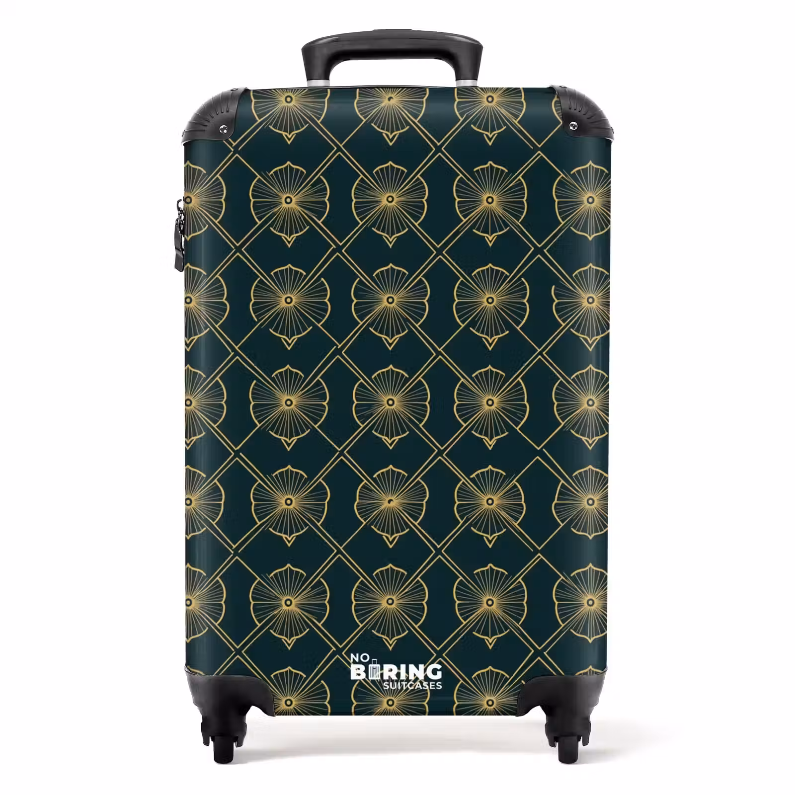 Suitcase - Geometric - Elegant - Green — 1