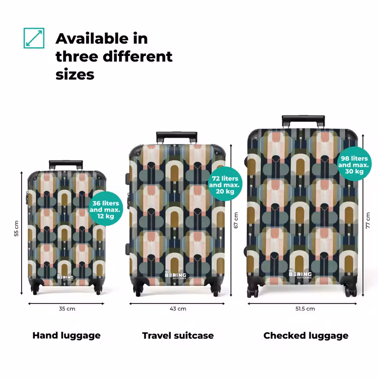 Suitcase - Geographic - Modern - Colorful — 3