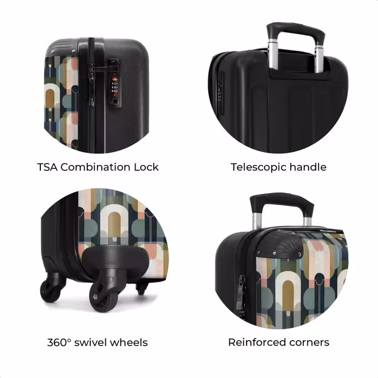 Suitcase - Geographic - Modern - Colorful — 8