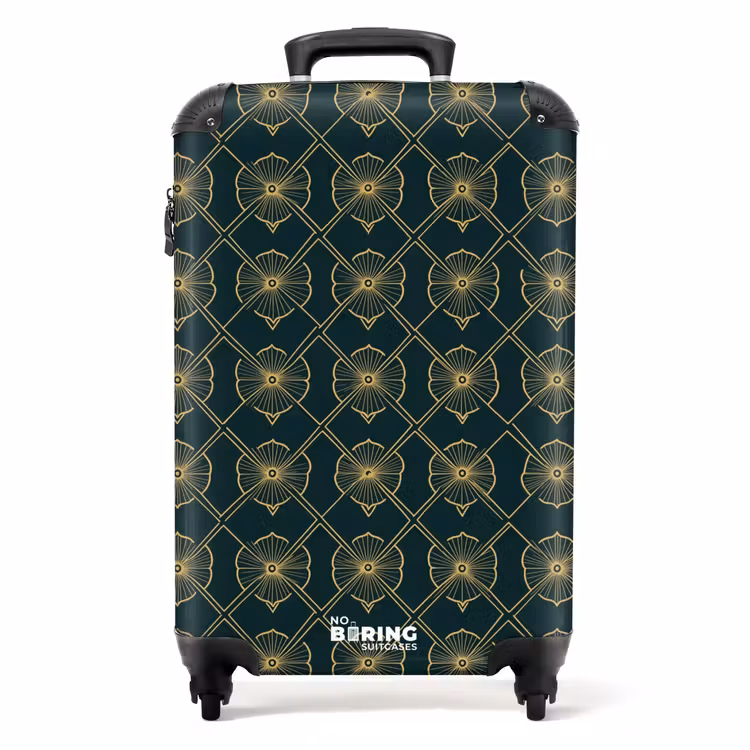 Suitcase - Geometric - Elegant - Green — 1