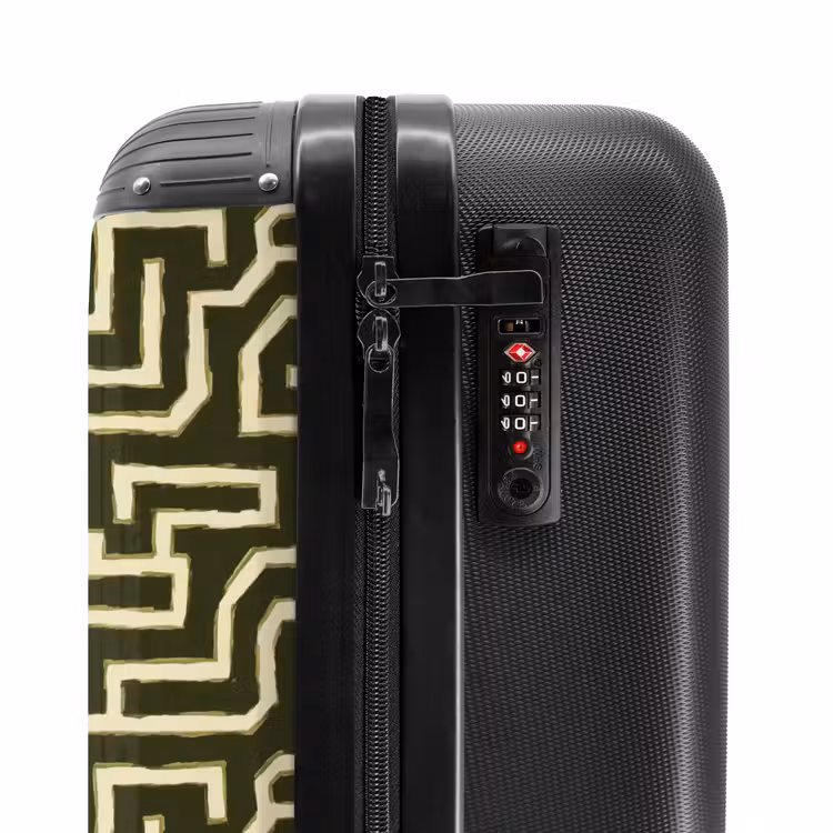 Suitcase - Lines - Abstract - Green — 6