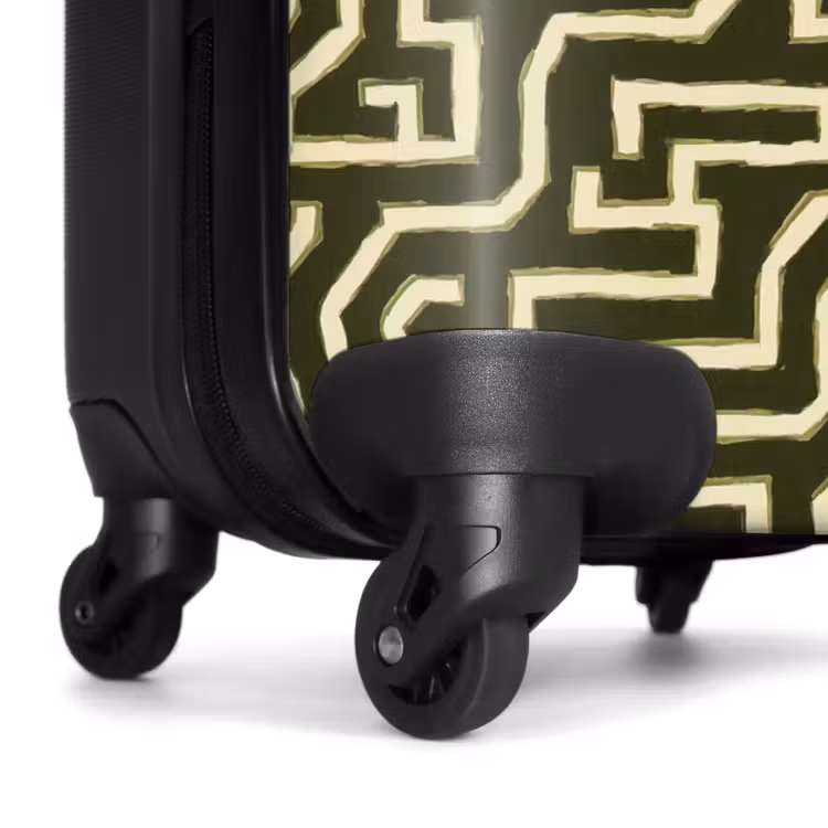 Suitcase - Lines - Abstract - Green — 7