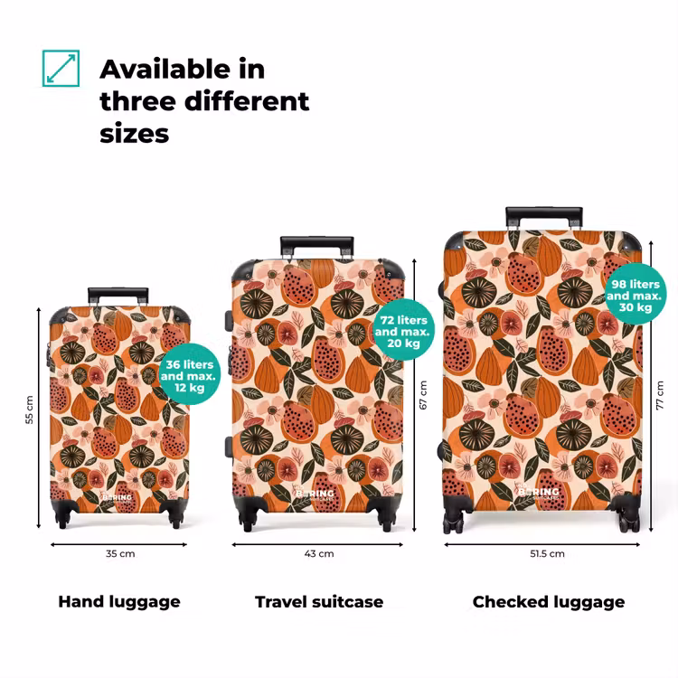 Suitcase - Papaya - Blossom - Orange — 1