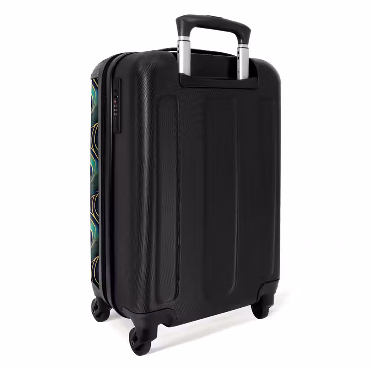 Suitcase - Peacock - Feathers - Green — 4