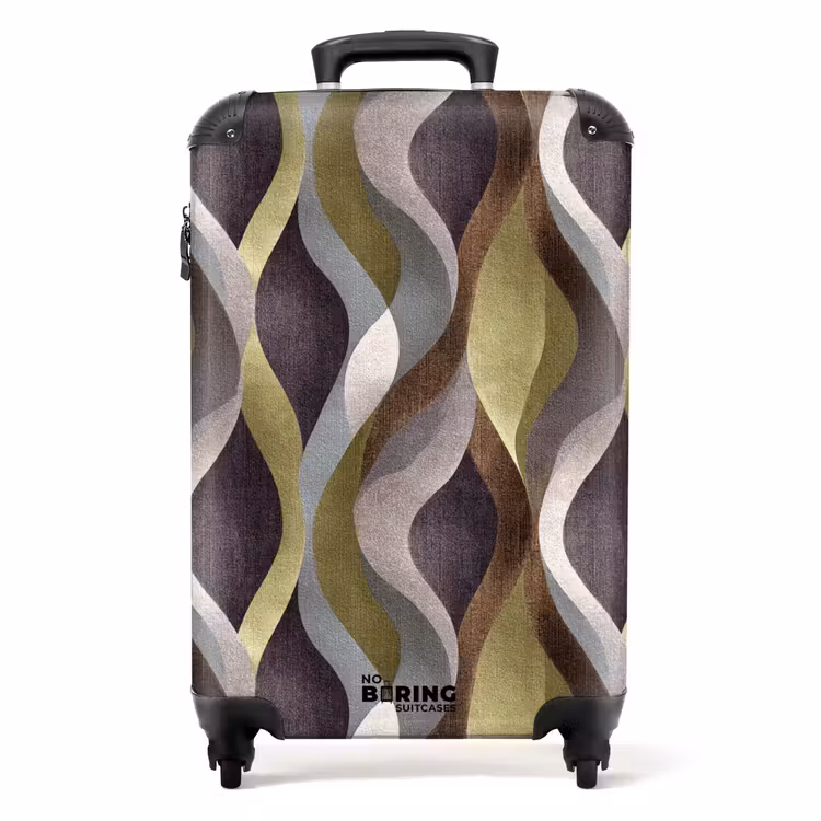 Suitcase - Retro - Orbits - Colorful — 1