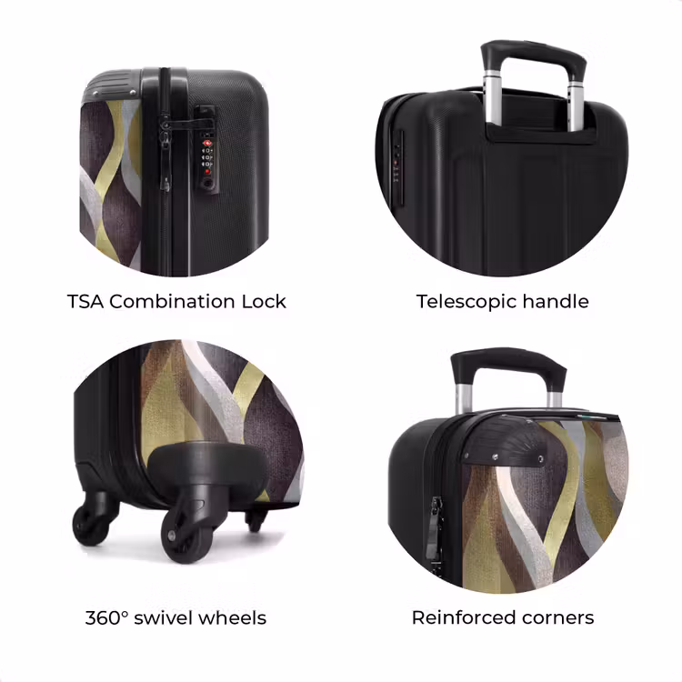 Suitcase - Retro - Orbits - Colorful — 8