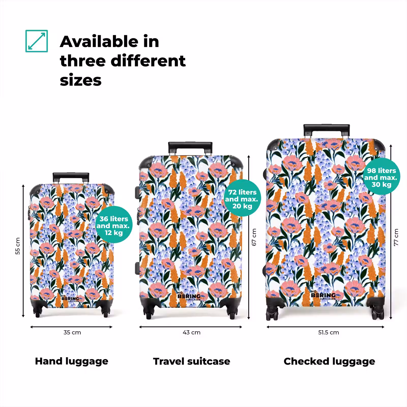 Suitcase - Pattern - Watercolor - Colorful — 1