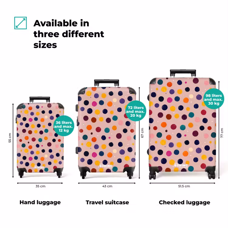 Suitcase - Circles - Pattern - Colorful — 1