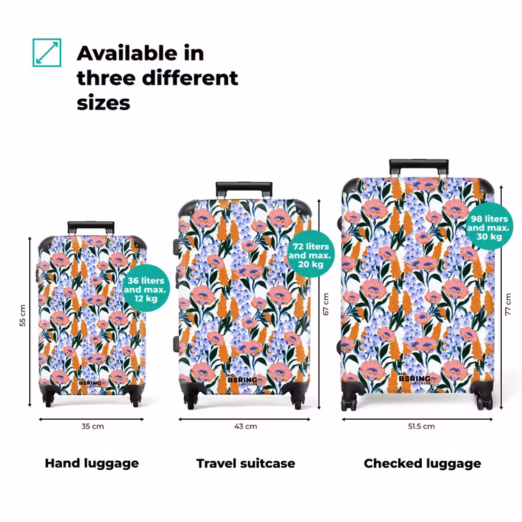 Suitcase - Pattern - Watercolor - Colorful — 1