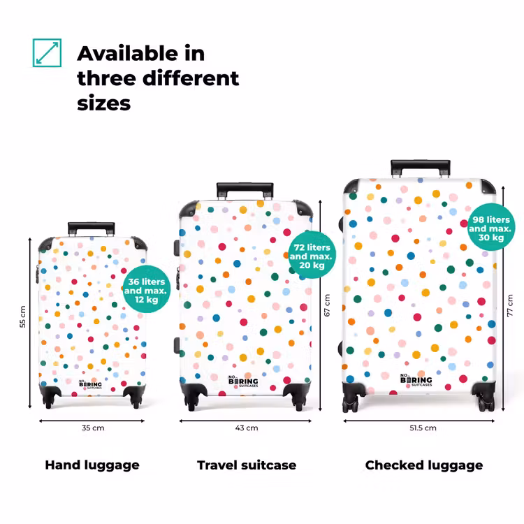 Suitcase - Dots - Playful - Colorful — 1