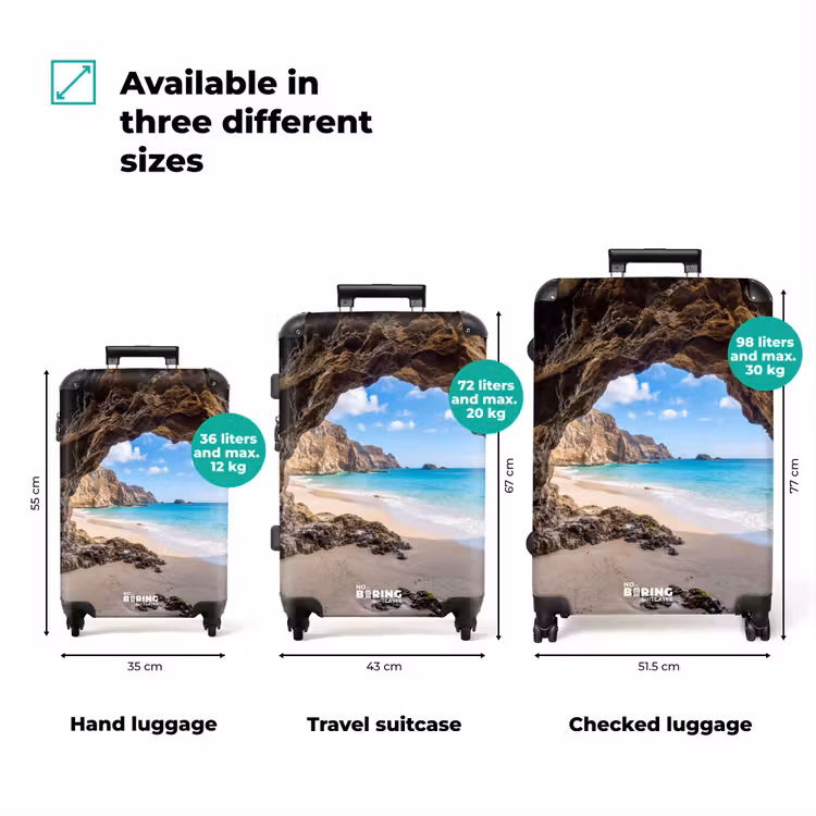 Suitcase - Cave - Beach - Sea - Blue — 3