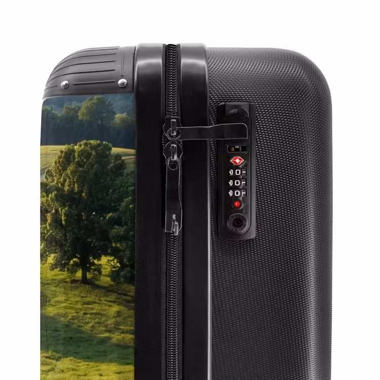 Suitcase - Road - Meadow - Nature - Green — 6