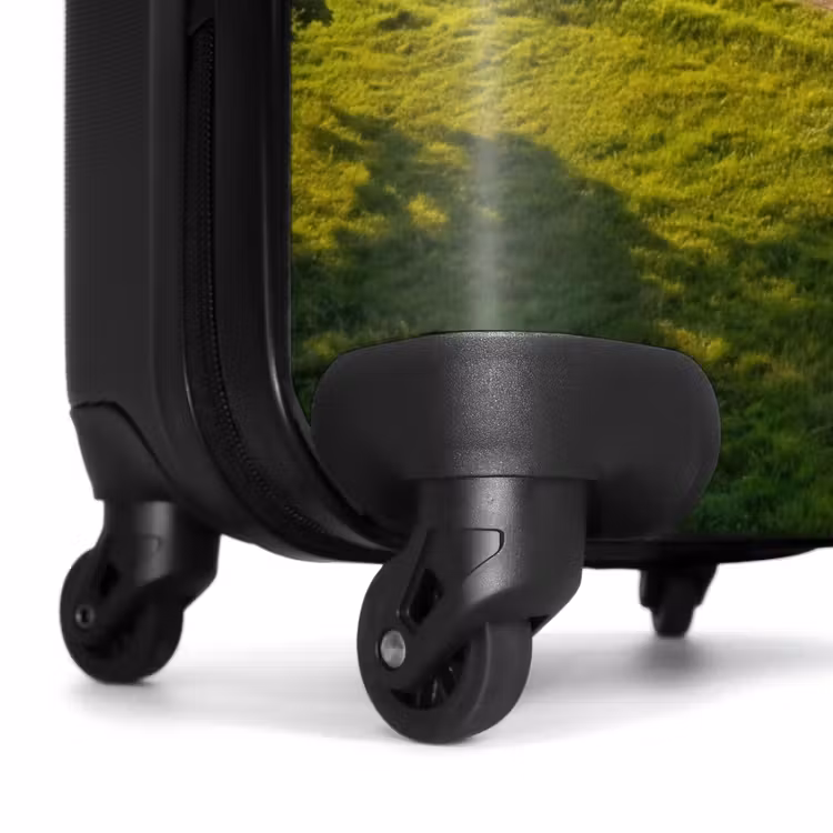 Suitcase - Road - Meadow - Nature - Green — 7