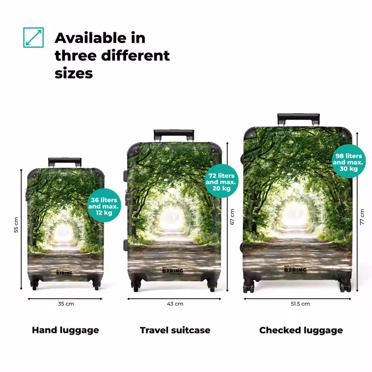 Suitcase - Road - Trees - Nature - Greenery — 3