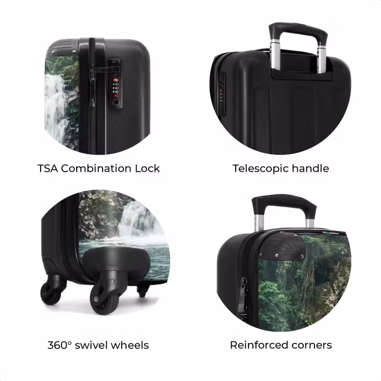 Suitcase - Waterfall - Forest - Nature - Greenery — 8
