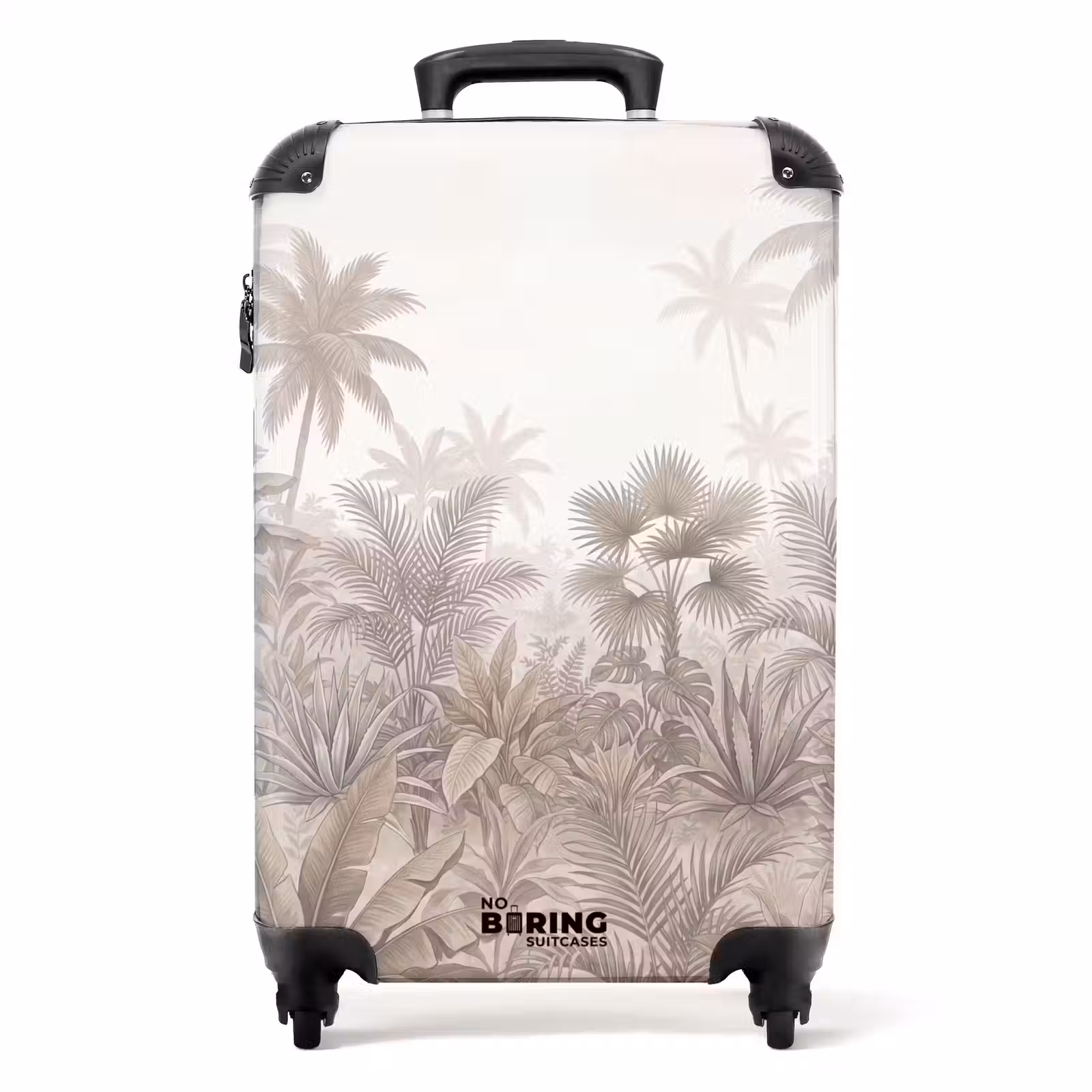 Suitcase - Jungle - Tropical - Nature - Vintage - Beige — 1