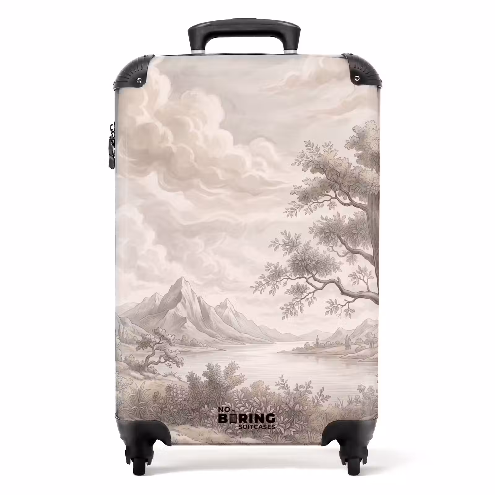 Suitcase - Landscape - Mountains - Lake - Nature — 1