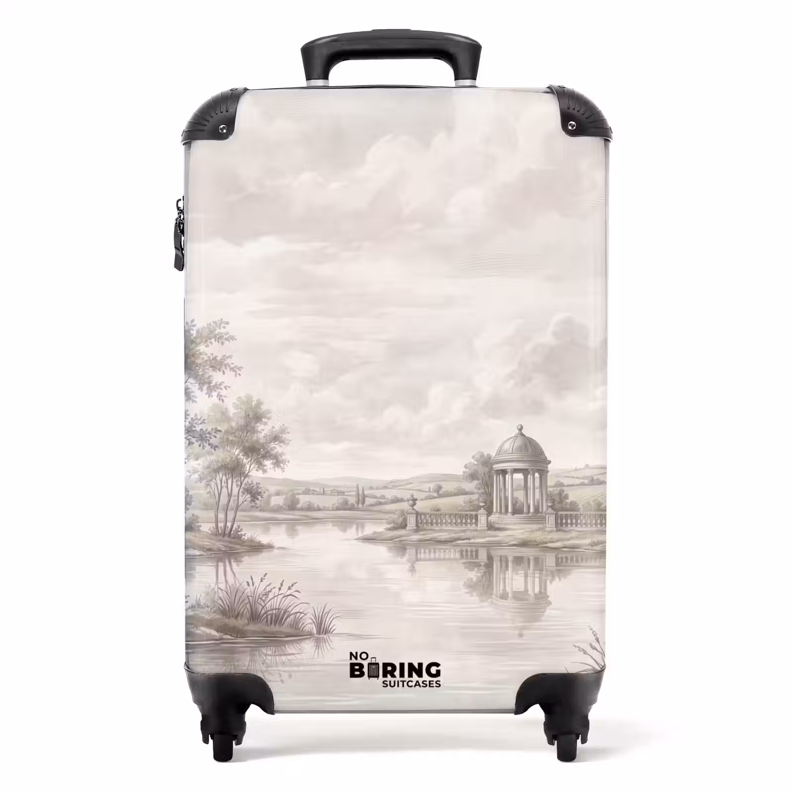 Suitcase - Landscape - Water - Nature - Sepia — 1