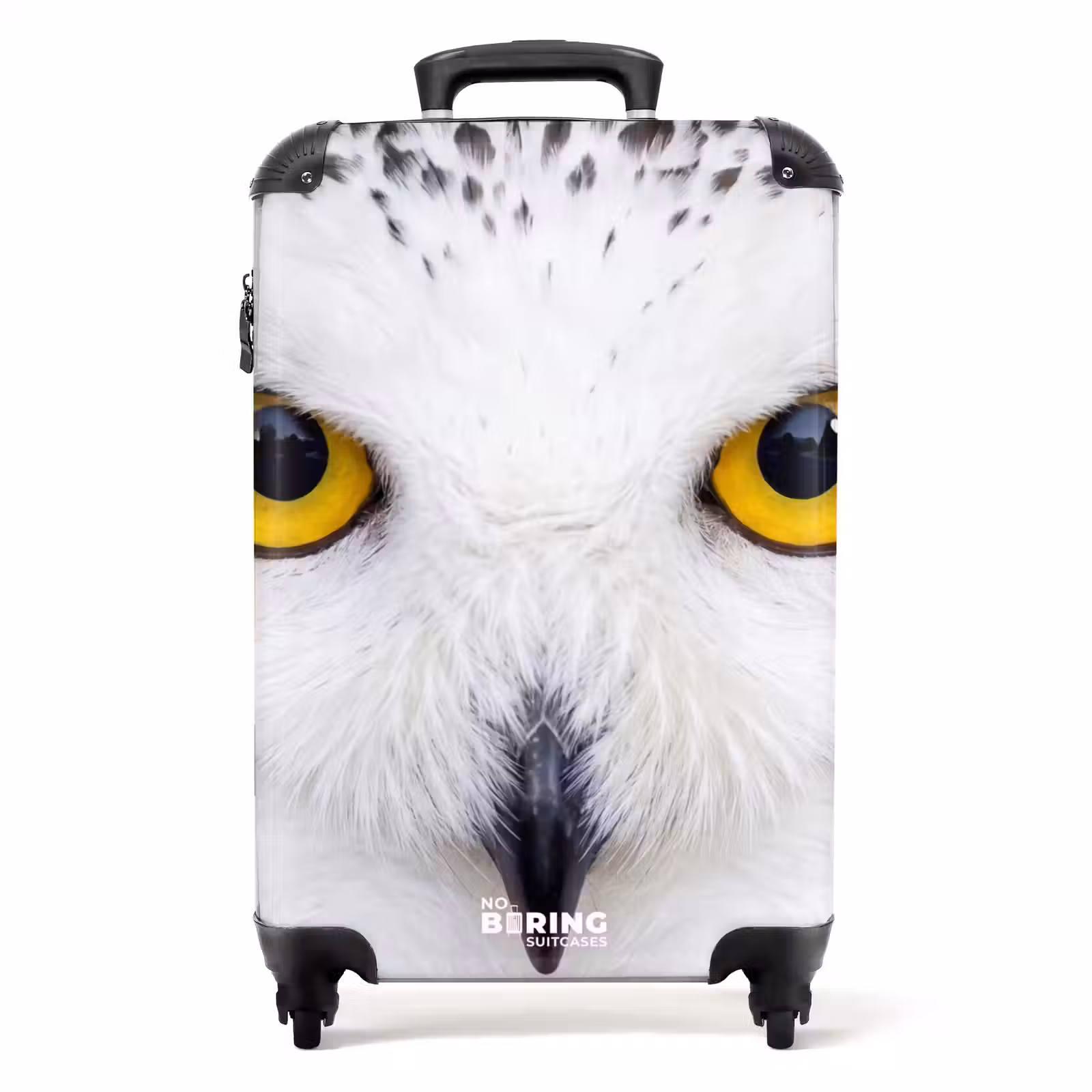 Suitcase - Snowy Owl - Portrait - Yellow — 1