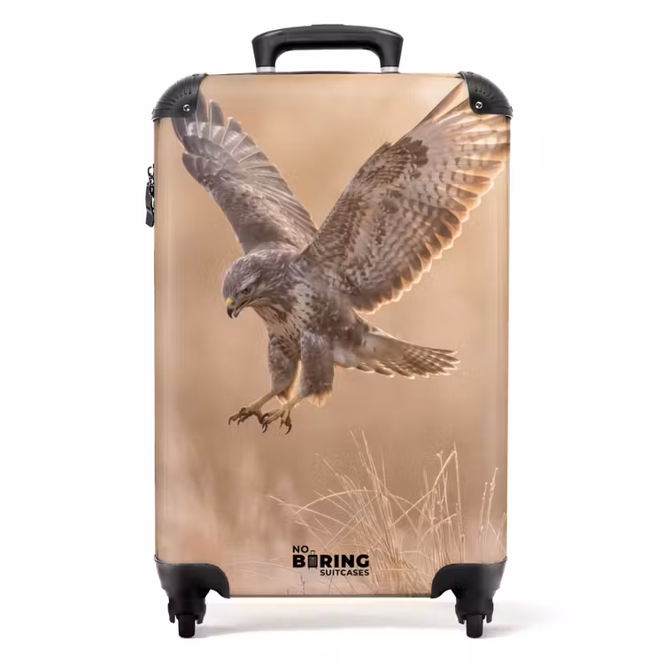 Suitcase - Buzzard - Bird of Prey - Nature - Brown — 1